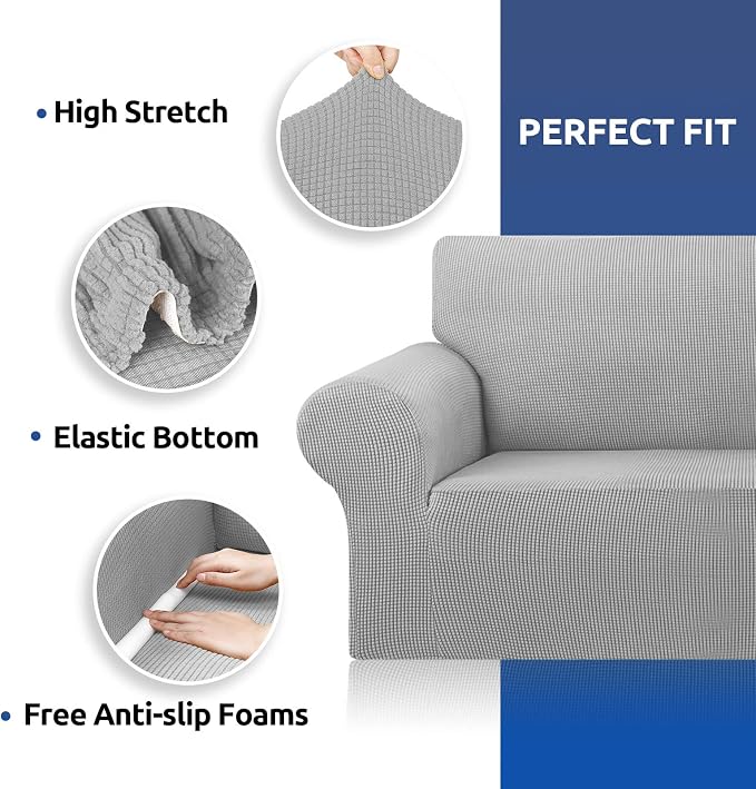 Stretch Oversized Couch Covers for Sofa Slipcover, Soft Jacquard Non-Slip - Image 5
