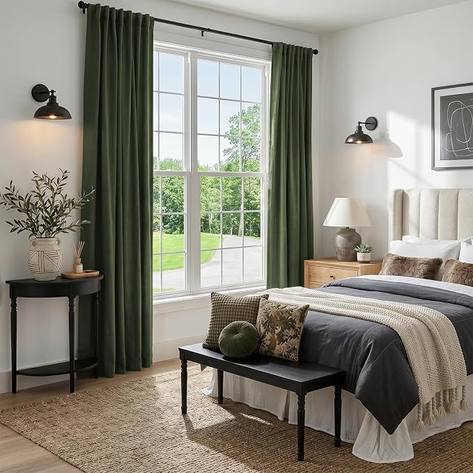 INOVADAY 100% Blackout Linen Curtains - Image 6