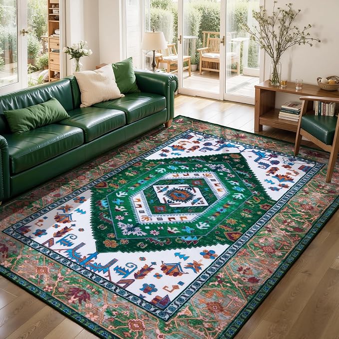SERISSA 3x5 Washable Non Slip Boho Area Rug - Image 3