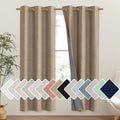 NICETOWN Burlap Vintage Open Linen Weave Flax Thermal Curtains, 100% Blackout by NICETOWN