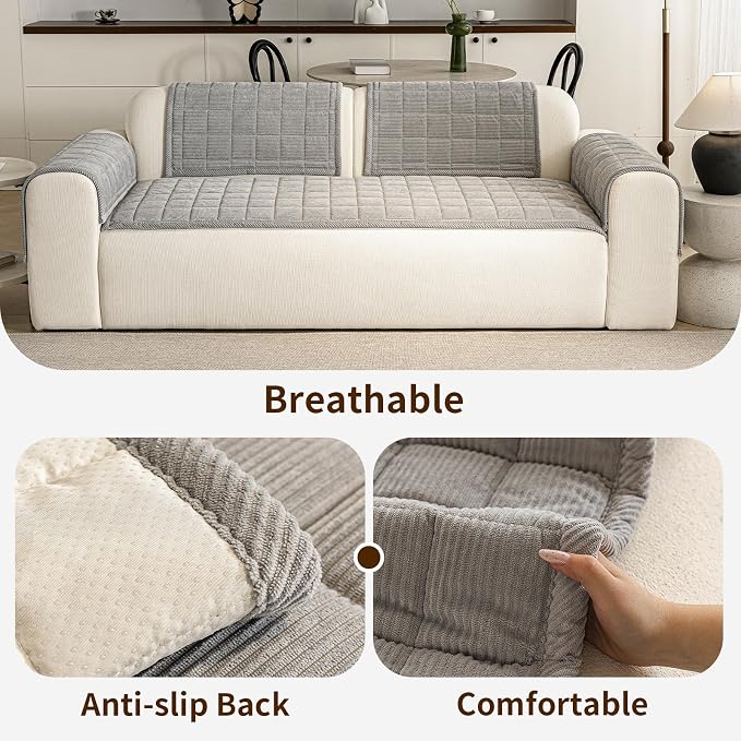Couch Covers for Dogs Washable, 27.6"x59.1" Non Slip Couch Covers for Loveseat - Image 4