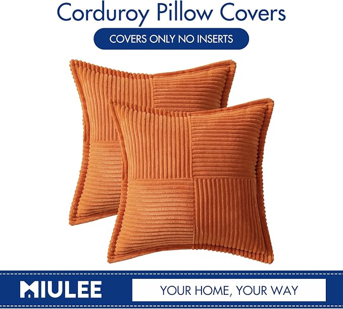 MIULEE Fall Orange Decorative Throw Pillow Covers - Image 6