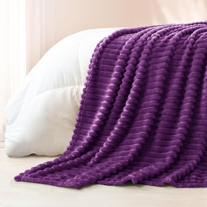 Exclusivo Mezcla Striped King Size Fleece Blanket - Image 6