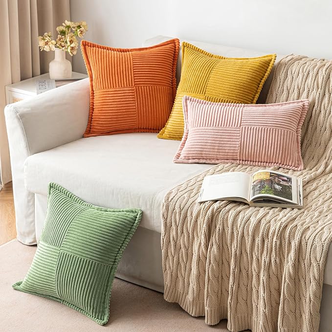 MIULEE Fall Orange Decorative Throw Pillow Covers - Image 5