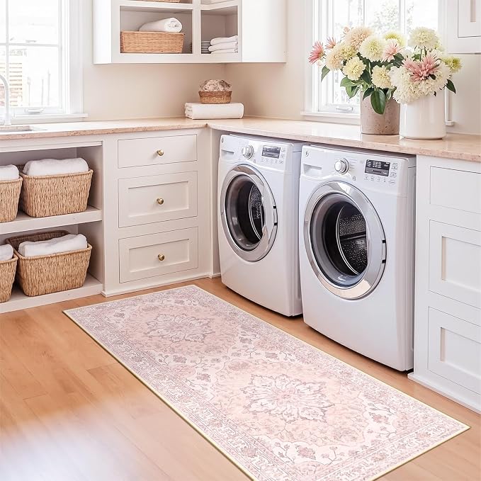 RELEANY Washable Area Rug, Runner 2'x5', Water Repellent, Pet Friendly - Image 3