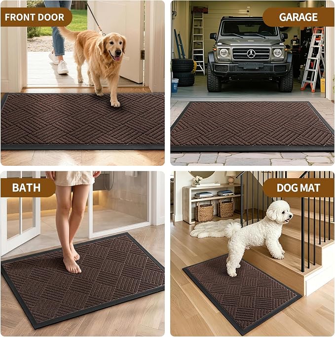 Front Door Mat, Heavy Duty Waterproof Doormat 61.5"x36", Stain Fade Resistant - Image 8