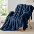 BEDELITE Striped Fleece Throw Blanket, Soft Cozy, Lightweight Warm, Machine by BEDELITE