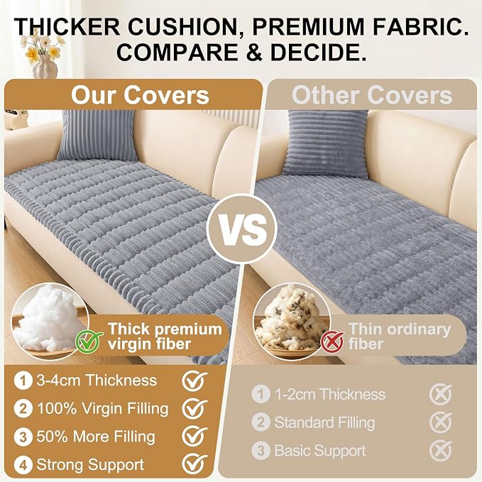 Smiry Couch Cover for Dogs, Non Slip Washable Sofa Protector for Pets | Soft - Image 4