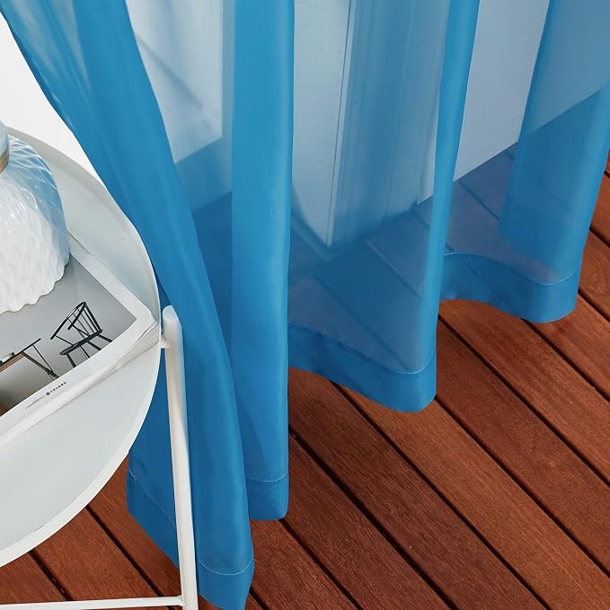 NICETOWN Sheer Curtains for Bedroom Windows, Grommet Living Room Curtain Drapes - Image 5