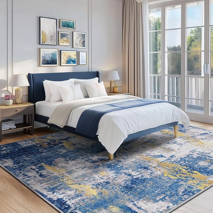 RELEANY Washable 6'x8' Abstract Area Rug - Image 3
