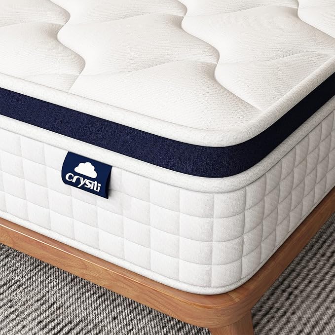 Twin Mattress 10 Inch - Hybrid Mattress Bed in a Box, Medium Firm Support, Pressure & Pain Relief for All Sleepers, CertiPUR-US Certified, Fiberglass-free, Reinforced Edge Support, Motion Isolation