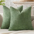 MIULEE Decorative Couch Throw Pillow Covers 20x20 Inch Sage Green 2 Pack | by MIULEE