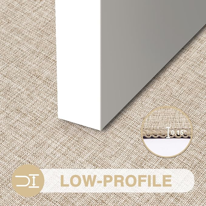 Ultra Thin Indoor Door Mat 24"x36", Non Slip Door Mat, Khaki | Low-Profile - Image 6