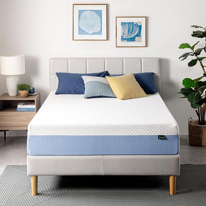 ZINUS 12 Inch Twin Cooling Essential Memory Foam Mattress [NewVersion], Fiberglass Free, Medium Feel, Breathable Cooling Layers, Certified Safe Materials