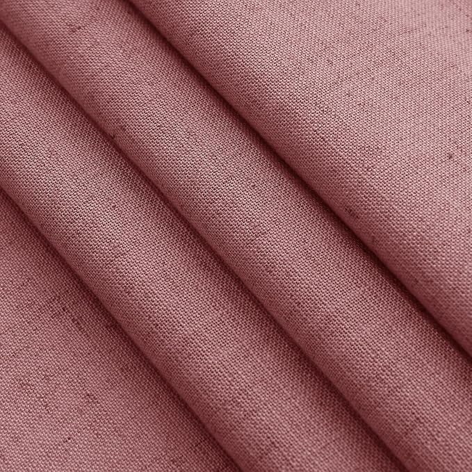 Canyon Rose Linen Curtains for Living Room 105 Inches Long Light Filtering Semi - Image 8