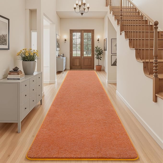 3x10 Runner Rug for Hallway, Long Runner Rugs Non Slip, Non Slip Backing by AROGANAREARUG