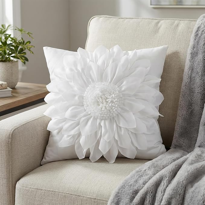 Bella's Giftshop 3D Sunflower Decorative Throw Pillow Covers - Image 7