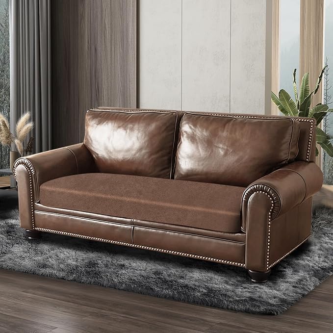 ANARACHON Leather Look Couch Cushion Covers Sofa Seat Slipcovers Sets Couches - Image 8