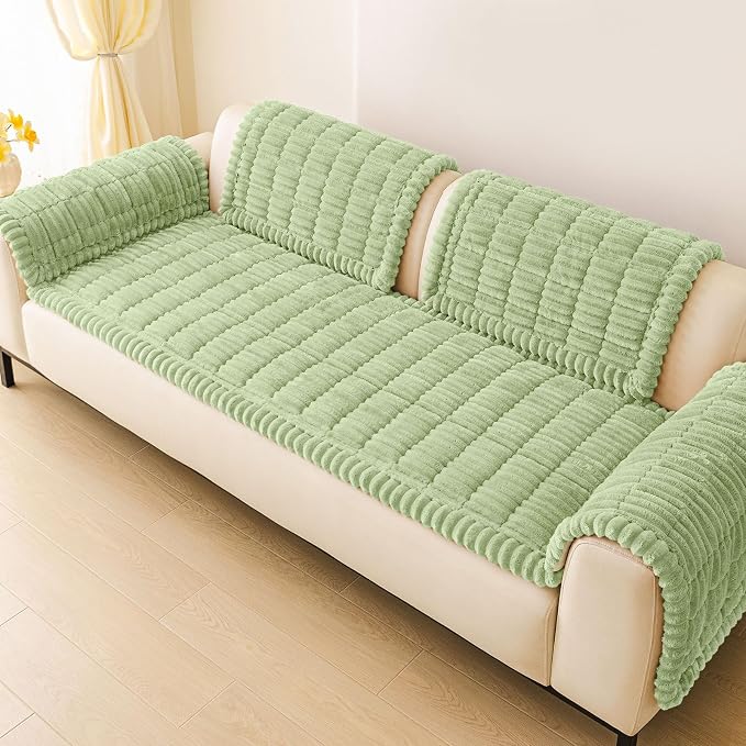 Couch Cover for Dogs, Washable Non Slip Plush Flannel Sofa Protector | Thick - Image 9