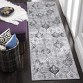 Lahome Moroccan Washable Runner Rug, 2x6 Grey Kitchen Runners by Lahome