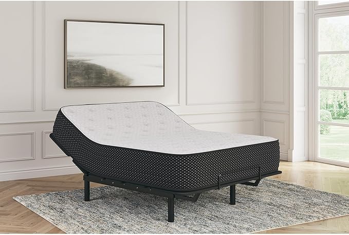 Signature Design by Ashley Limited Edition Plush 12 Inch Hybrid Mattress with Gel Memory Foam and Edge Support for Cool Sleep and Pressure Relief, Twin XL, Fiberglass Free, Mattress In A Box