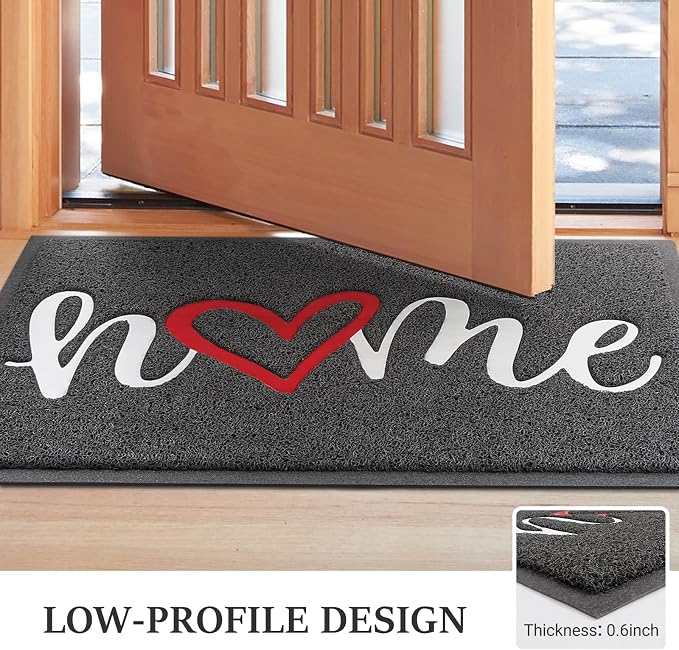Door Mat Welcome Mat Floor Mat for Entryway, High Traffic Areas | Low Profile - Image 4