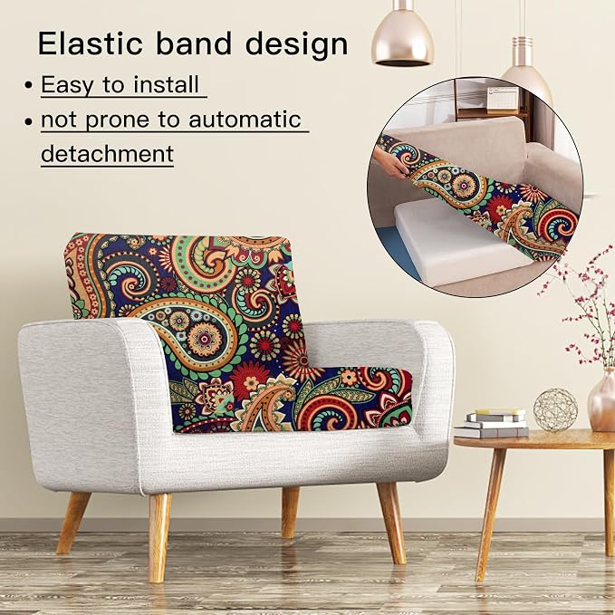 14PCS Patio Cushion Covers, Patio Furniture Couch Seat Slipcovers | Washable - Image 4