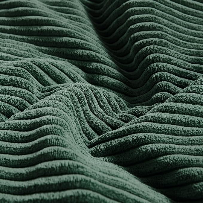 Fancy Homi Set of 2 Dark Green Boho Decorative Throw Pillow Covers 18x18 Inch - Image 5