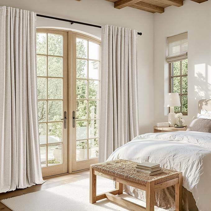 MIULEE 100% Blackout Linen Curtains - Image 6
