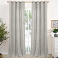 YoungsTex Extra Long Linen Curtains 95 Inch 2 Panels by YoungsTex