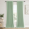 100% Blackout Curtains 108 Inch Length 2 Panels Set by Guken