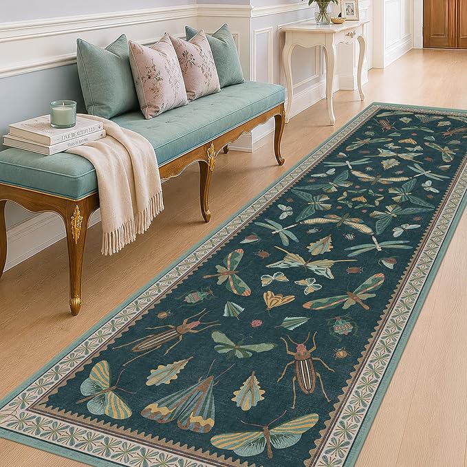3x10 Washable Hallway Runner, Foldable Indoor Carpet by HazoHaus