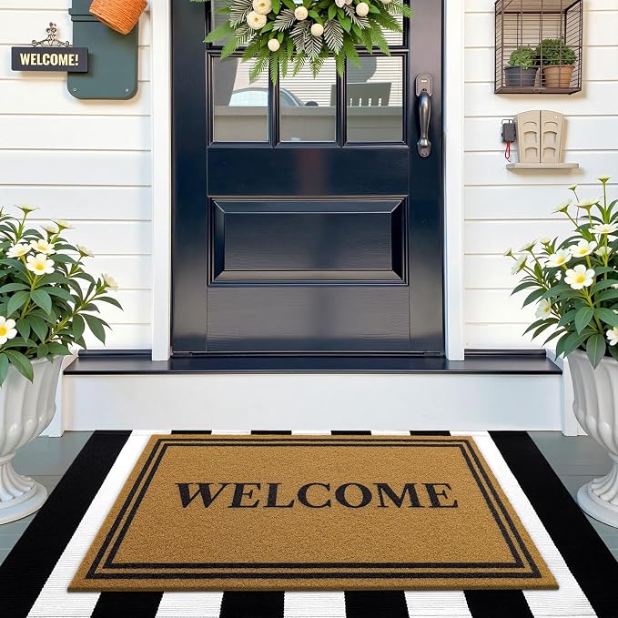 OLANLY Front Door Mat, Low Profile Doormat, Stain and Fade Resistant, - Image 9