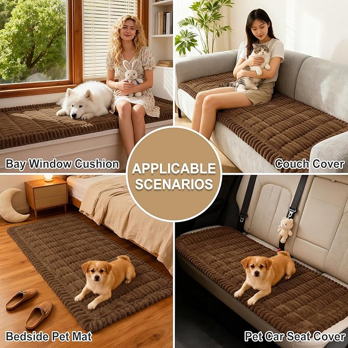 Couch Cover for Dogs, Washable Non Slip Plush Flannel Sofa Protector | Thick - Image 4