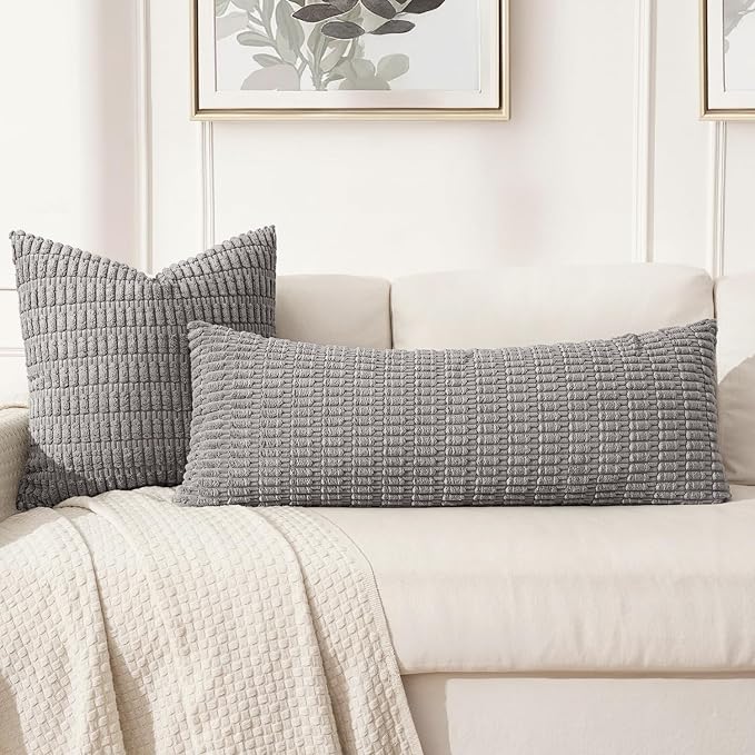 MIULEE Lumbar Corduroy Throw Pillow Cover - Image 3