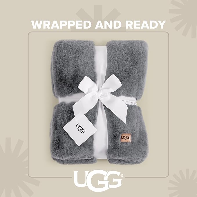 UGG Euphoria Throw Blanket, Plush Faux Fur Blanket, Ultra Plush, OEKO-TEX - Image 3