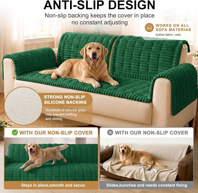Smiry Couch Cover for Dogs, Non Slip Washable Sofa Protector for Pets | Soft - Image 10