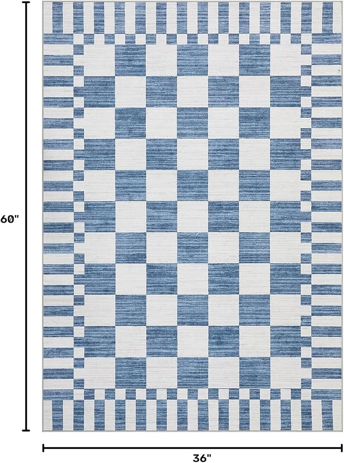GarveeHome Checkered Rug 3x5 Area Rugs - Image 2