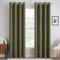 MIULEE 100% Blackout Linen Curtains by MIULEE