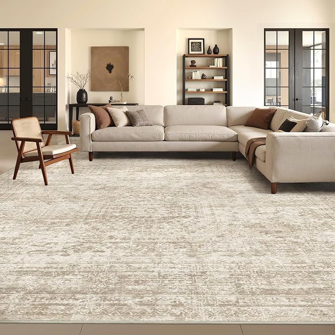 8x10 Area Rugs for Living Room, Large Washable Rug, Dining Room, Low Pile - Image 3