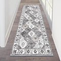 HEBE Hallway Runner Rug 2'x6', Washable Non Slip Kitchen Rug Runner | Soft Boho by HEBE