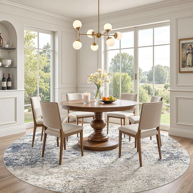 DMOYEST 10ft Round Area Rug Living Room Rugs - Image 3