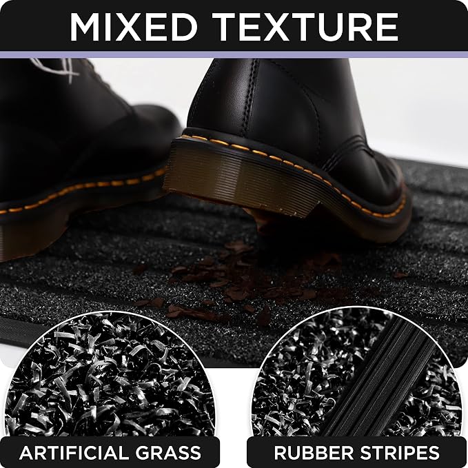 ubdyo Extra Durable Door Mat Outside Entrance | Dirt Trapping, Non-Slip Backing - Image 6