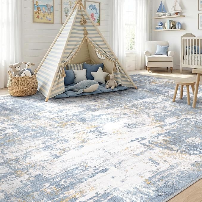 RELEANY Washable 6'x9' Abstract Area Rug - Image 4