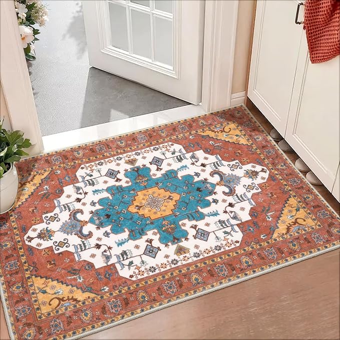 SERISSA 2x3 Washable Non Slip Boho Small Area Rug - Image 8