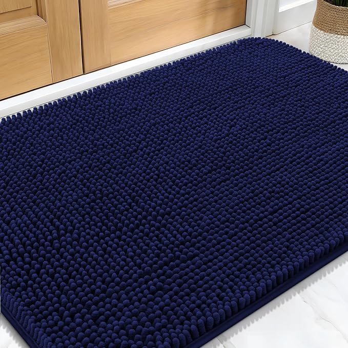 OLANLY Dog Door Mat for Muddy Paws 34x21, Super Absorbent Chenille Mud Mat | by OLANLY