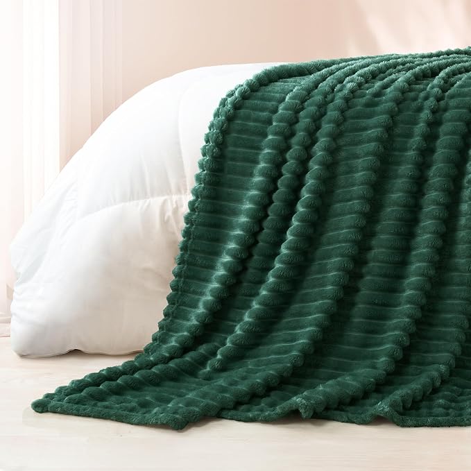 Exclusivo Mezcla Striped Twin Size Fleece Blanket - Image 6