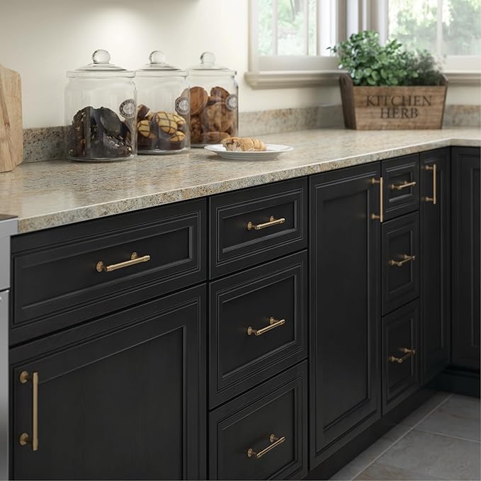 Franklin Brass Bar (20-Pack) Cabinet Handles 5-1/16" Hole Center Pulls | Champagne Bronze Hardware Kitchen Door, Drawers, Dressers, Furniture P29618K-CZ-B2