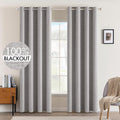 MIULEE 100% Blackout Linen Curtains by MIULEE