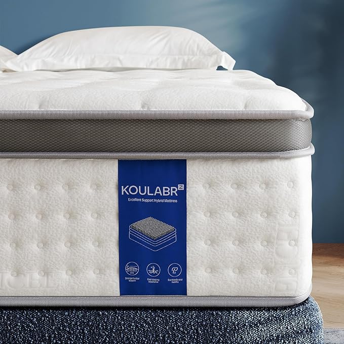 Twin Size Mattress, 10 Inch, Ultra Plush, White, Gel Memory Foam, Polyester, Pressure Relief, Breathable, Motion Isolation
